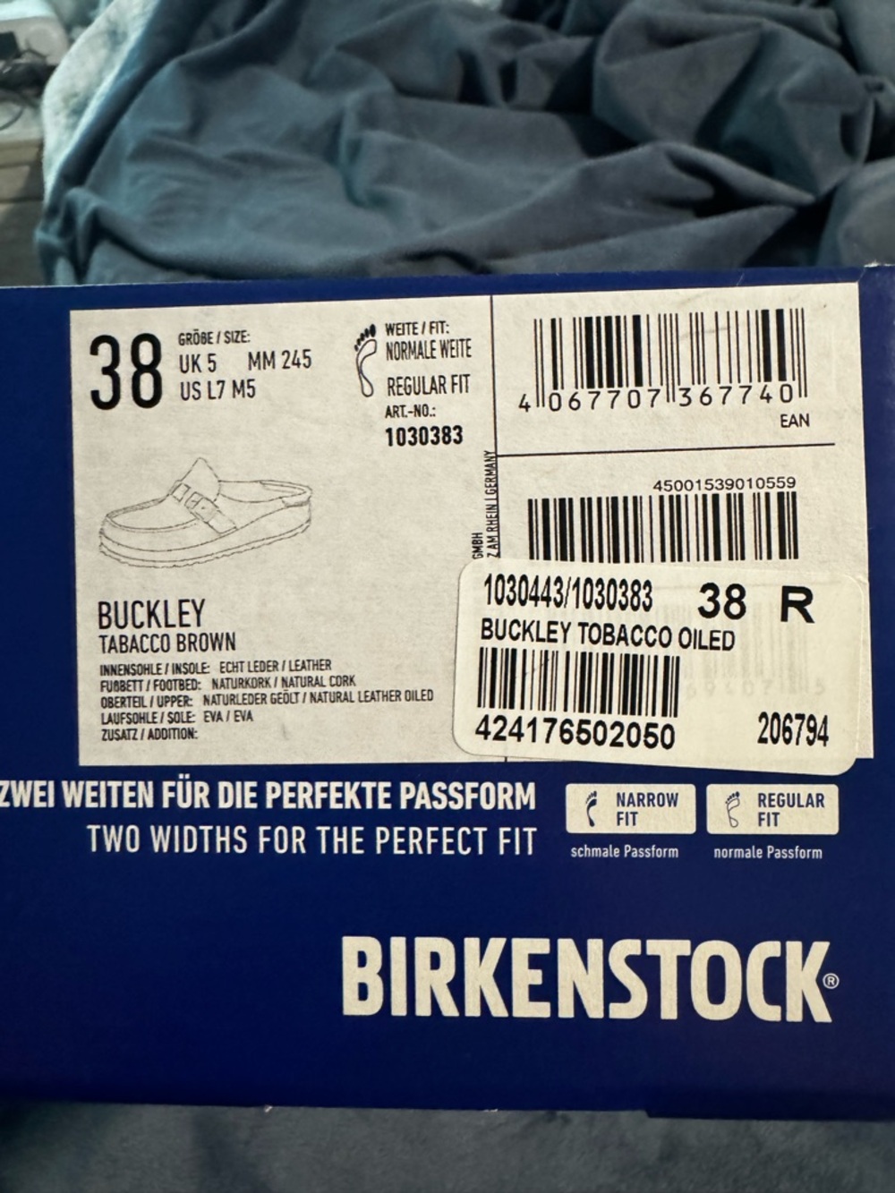 Birkenstock Buckley Tobacco Brown Suede Mule with Gold Buckle - Picture 10 of 10